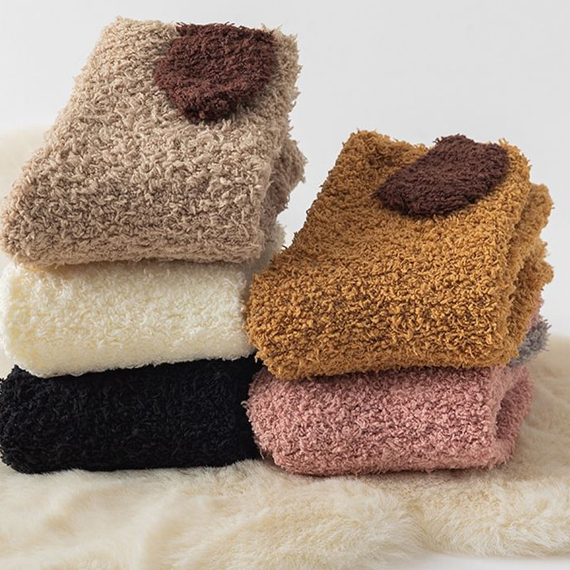 Tai thỏ 3D Nhật Bản Vớ Velvet cho Girls's Home Half Velvet Slound Tai thỏ 3D Nhật Bản Vớ Velvet cho Girls's Home Half Velvet Slound