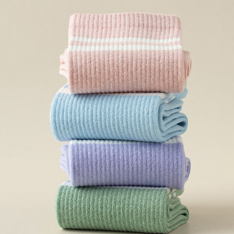 Thể dục mùa xuân và mùa thu tập thể dục Vớ cotton Vớ phụ nữ Thể dục mùa xuân và mùa thu tập thể dục Vớ cotton Vớ phụ nữ